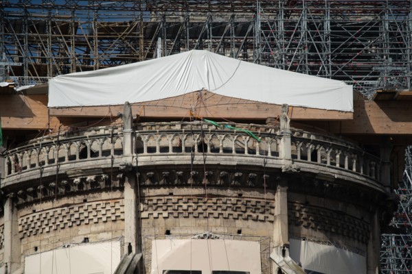 Cathédrale Notre-Dame de Paris, one year after the fire on the evening of 15 April 2019
