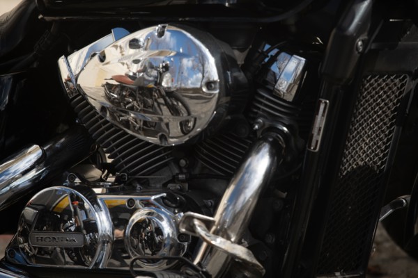 Paris, motorcycle chrome