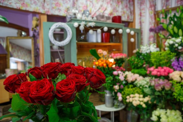 Paris, flower shop on rue d'Alésia