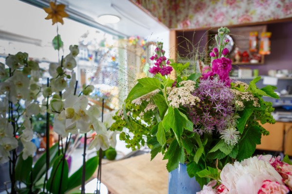 Paris, flower shop on rue d'Alésia