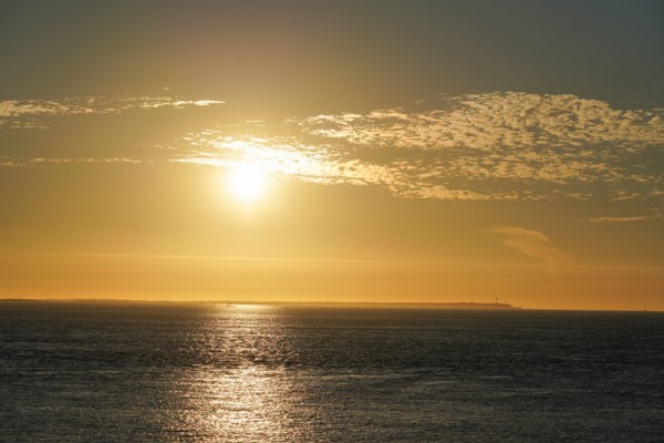 Pointe de Kermorvan, Finistère nord, soleil couchant