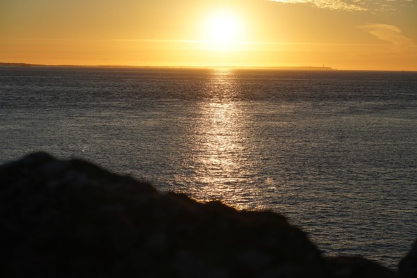 Pointe de Kermorvan, North tip of Finistère, sunset