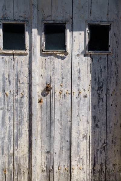 Vieille porte de garage