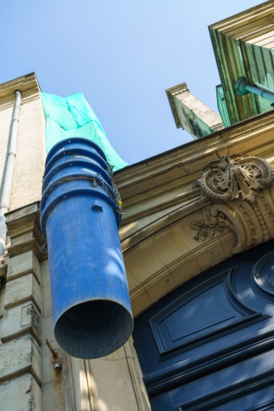 Renovation worksite in Reims