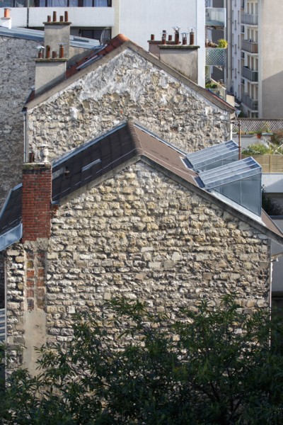 Paris 15th arrondissement, roofs and chimneys