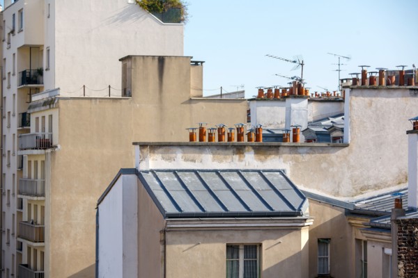 Paris 15th arrondissement, roofs and chimneys