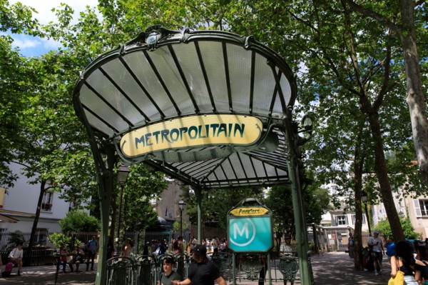 Paris, Abbesses metro exit/entrance