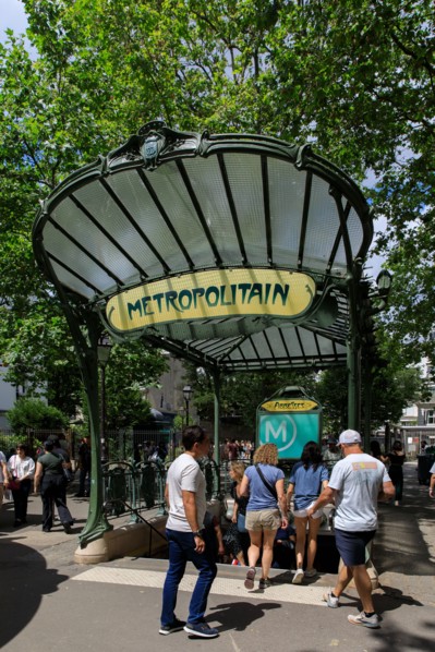 Paris, Abbesses metro exit/entrance