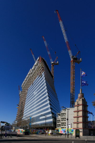 Paris, chantier de la Tour Triangle