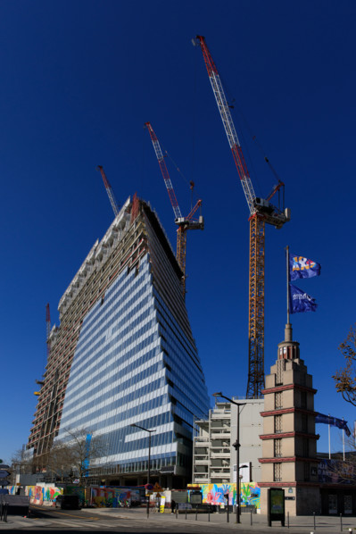 Paris, chantier de la Tour Triangle