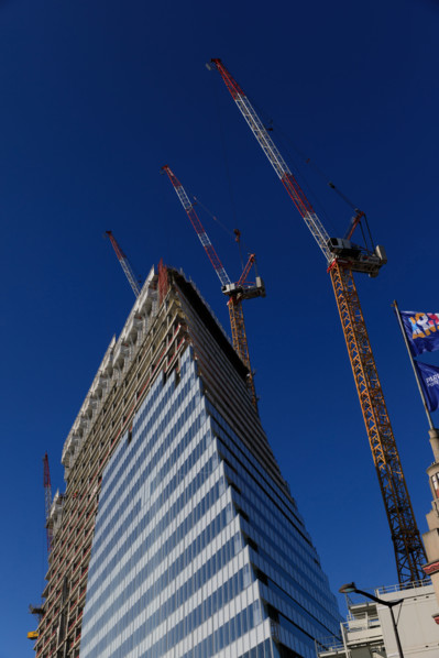 Paris, chantier de la Tour Triangle
