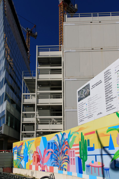 Paris, chantier de la Tour Triangle