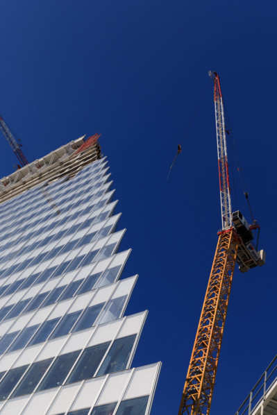 Paris, chantier de la Tour Triangle