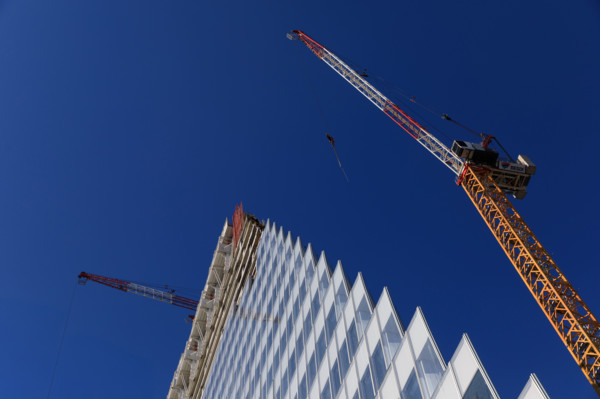 Paris, chantier de la Tour Triangle