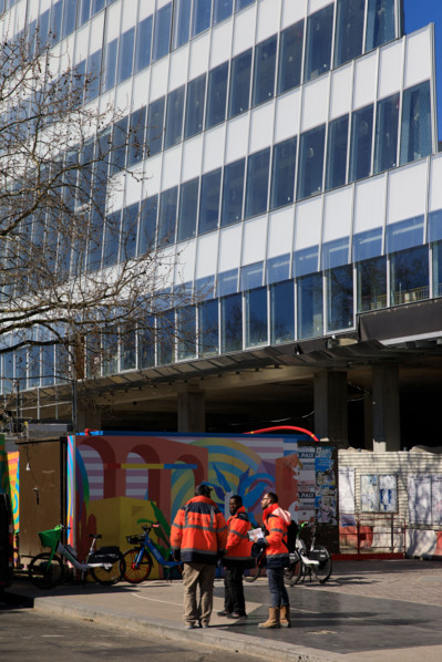 Paris, chantier de la Tour Triangle