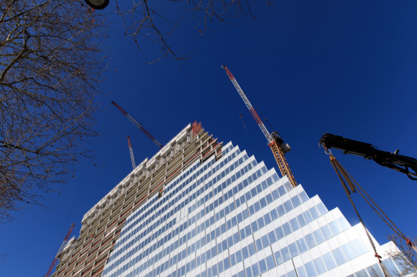 Paris, chantier de la Tour Triangle