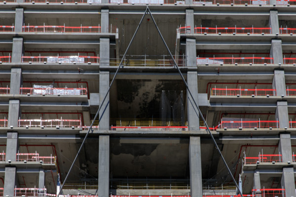 Paris, chantier de la Tour Triangle