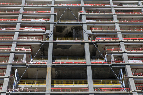 Paris, chantier de la Tour Triangle