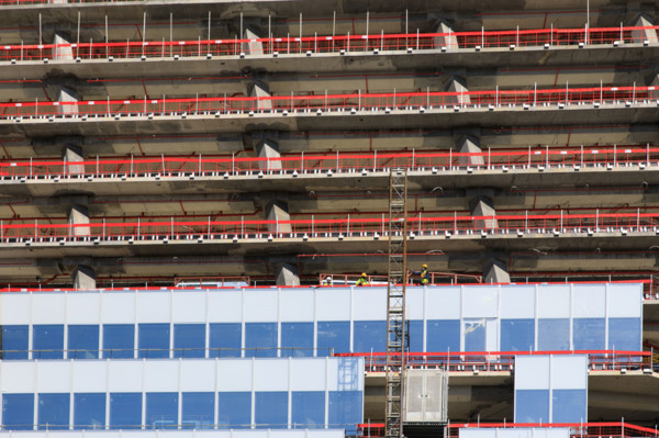 Paris, chantier de la Tour Triangle