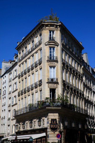 Paris, corner with the rue Mazarine and rue Dauphine