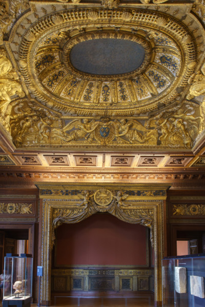 Paris, Louvre Museum, bedroom of King Louis XIV