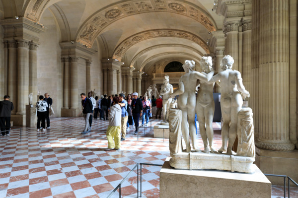 Paris, Louvre Museum, the Salle des Cariatides