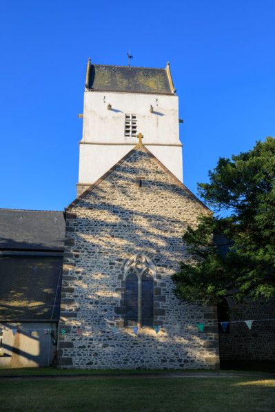 france, region Normandie, Manche, cotentin, Agon coutainville, église d'Agon,