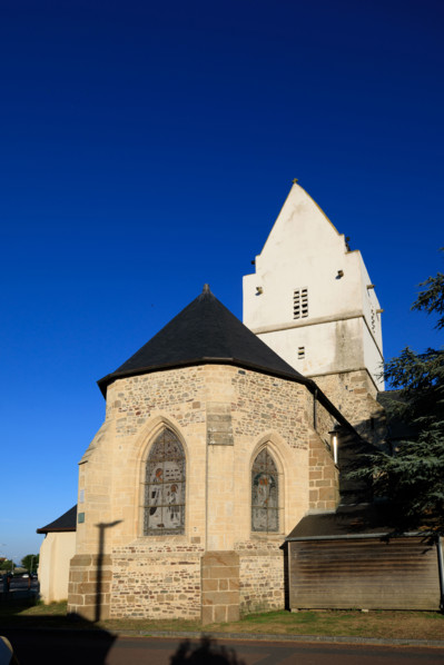 france, region Normandie, Manche, cotentin, Agon coutainville, église d'Agon,