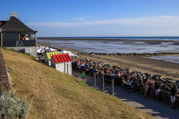 France, region Normandie, Manche, cotentin, Agon coutainville,  plage, rue dramad derriere la