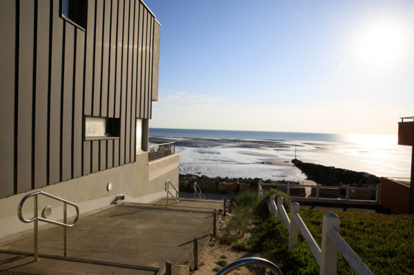 France, region Normandie, Manche, cotentin, Agon coutainville,  plage, rue dramad derriere la