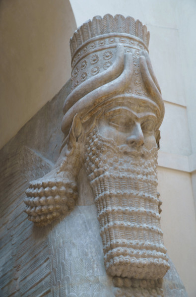 Paris, Musée du Louvre, gardien de porte du palais de Sargon II