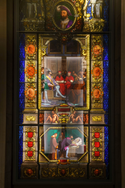 Paris, Musée du Louvre, Vitrail du règne de François 1er