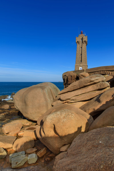 france, région Bretagne, Côtes d'Armor, côte de granit rose, Ploumanac'h, les rochers