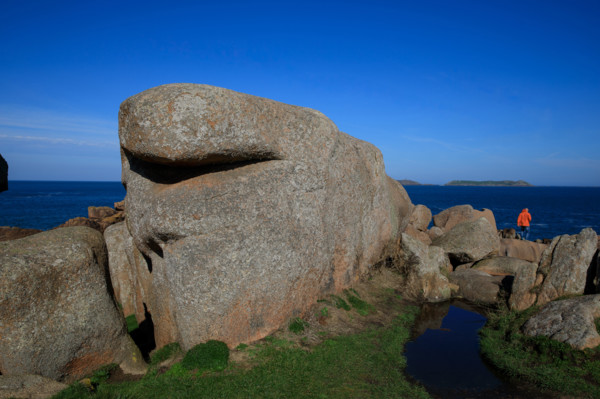 france, région Bretagne, Côtes d'Armor, côte de granit rose, Ploumanac'h, les rochers