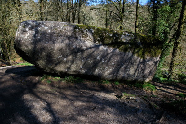 FRance, région Bretagne, Finistère, Huelgoat, les rochers, cahos de huelgoat, la roche tremblante,