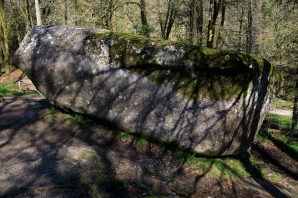 FRance, région Bretagne, Finistère, Huelgoat, les rochers, cahos de huelgoat, la roche tremblante,