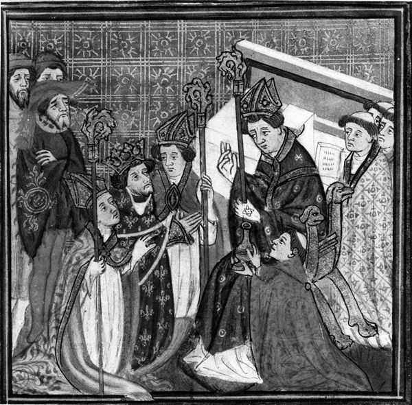 Crowning of a king