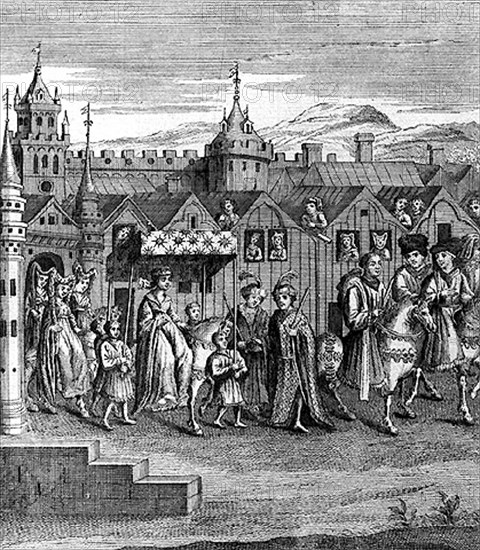 Queen Isabeau of Bavaria enters Paris