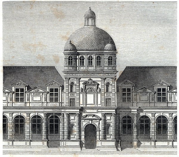 Palais des Tuileries - Partie centrale par Philibert Delorme -