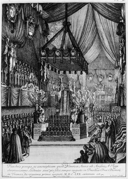 Burial of Henrietta Anne Stuart