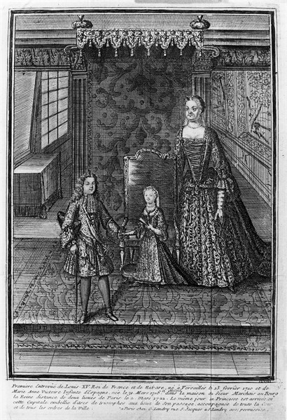 The small king Louis XV meeting Infante of Spain March 2, 1722 -
