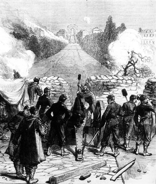 La Commune de Paris (1871) - Batterie au pont de Neuilly -