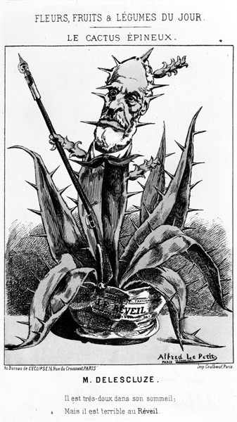 Caricature de Louis-Charles Delescluze par Alfred le Petit - 1871