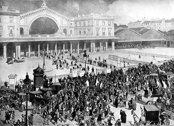 La gare de l'Est à Paris