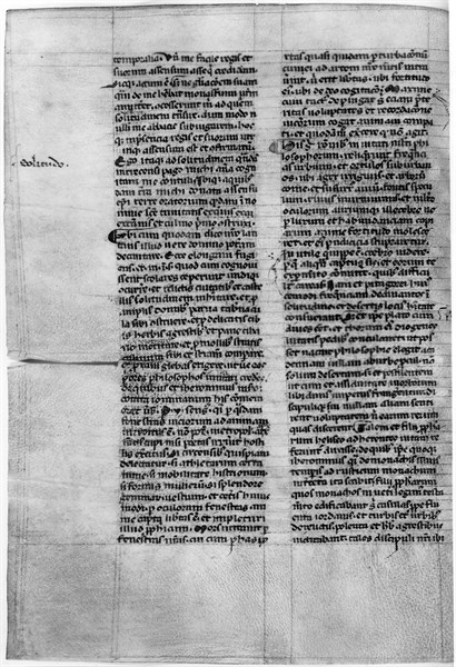Manuscrit du «Solitudo» d'Abélard