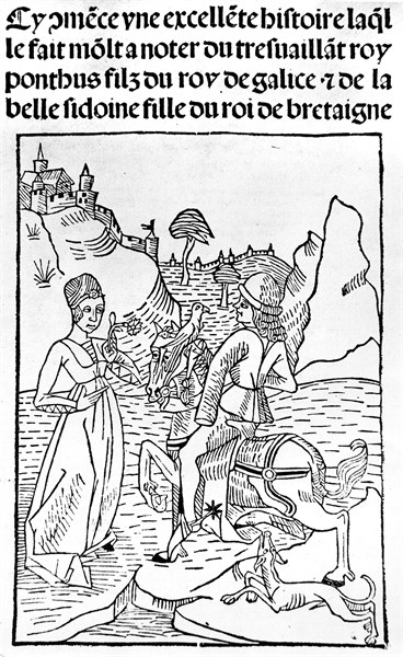Rencontre d'une dame et d'un chevalier