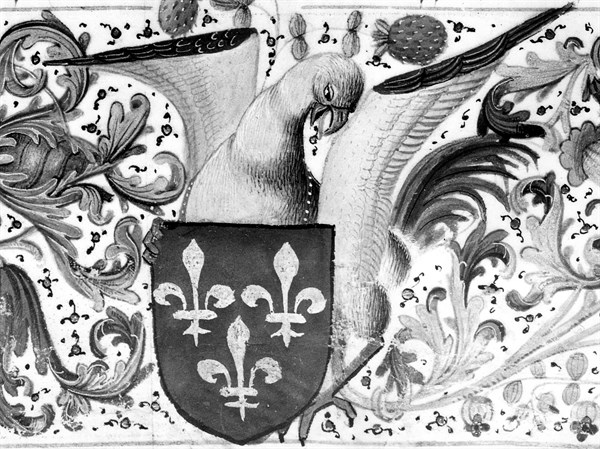 Chroniques de Froissart : les armes de France.