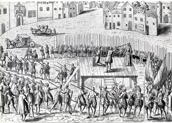 Exécution de François de Thou et de Henri de Cinq-Mars, 1642.