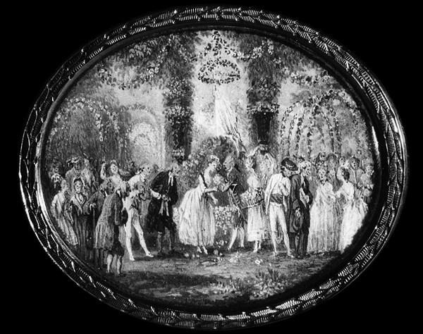 Trianon. Scène de théâtre au temps de Marie-Antoinette.