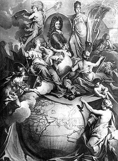 Allegory in honour of Philippe II of Orleans, Regent of France